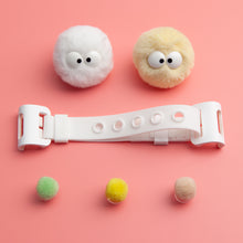 Load image into Gallery viewer, WiLLBee CLIPON Soft Mini with 5pcs Parts - Silicone Strap Grip Holder (White &amp; Pom Pom Doll White)
