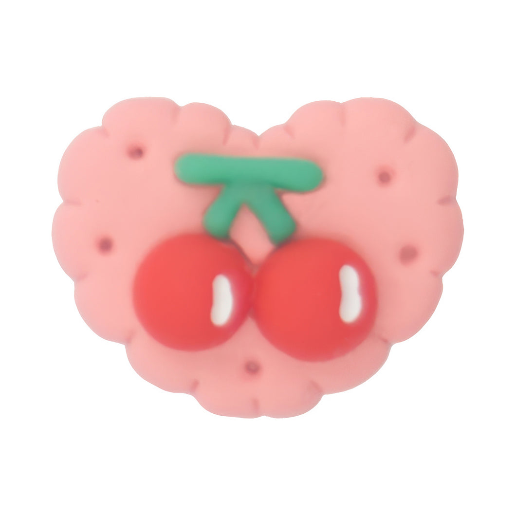 H-22 Fruit Biscuit Cherry (2.3 X 1.8 Cm) WiLLBee CLIPON Charms