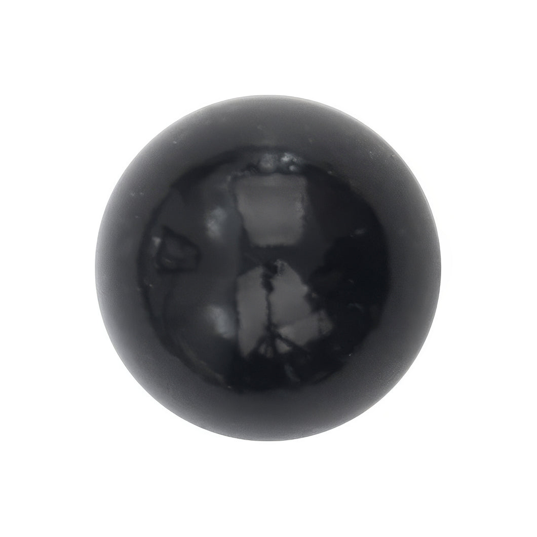 S-23 Half Pearl Black Large (1.6 X 1.6 Cm) WiLLBee CLIPON Charms