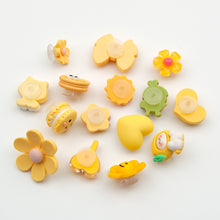 Load image into Gallery viewer, WiLLBee CLIPON Charms Shoe Decoration Parts Set - Happy Yellow 15pcs
