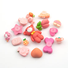 Load image into Gallery viewer, WiLLBee CLIPON Charms Shoe Decoration Parts Set - Heart Pink 15pcs
