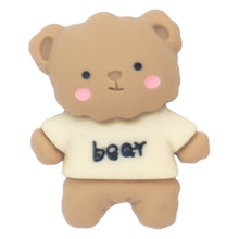 Load image into Gallery viewer, O-19 Beige Shirt Bear (2.5 X 3 Cm) WiLLBee CLIPON Charms
