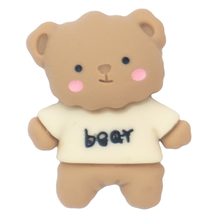 O-19 Beige Shirt Bear (2.5 X 3 Cm) WiLLBee CLIPON Charms