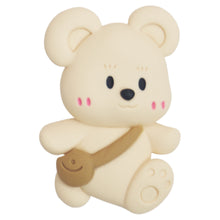 Load image into Gallery viewer, P-12 Big Bear With Bag Beige (3.7 X 5.3 Cm) WiLLBee CLIPON Charms
