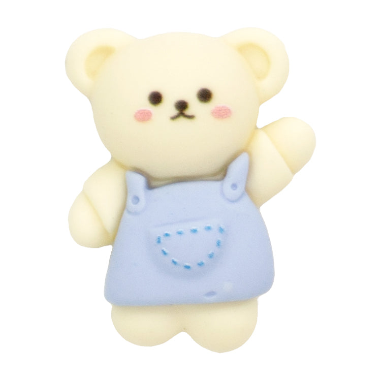 O-20 Blue Apron Bear (2.3 X 2.8 Cm) WiLLBee CLIPON Charms