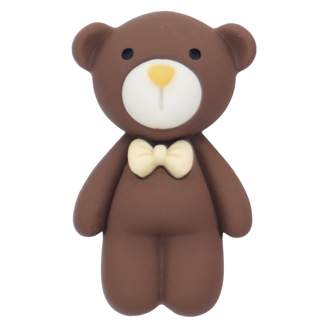 P-10 Bow Tie Big Bear Brown (2.8 X 4.8 Cm) WiLLBee CLIPON Charms