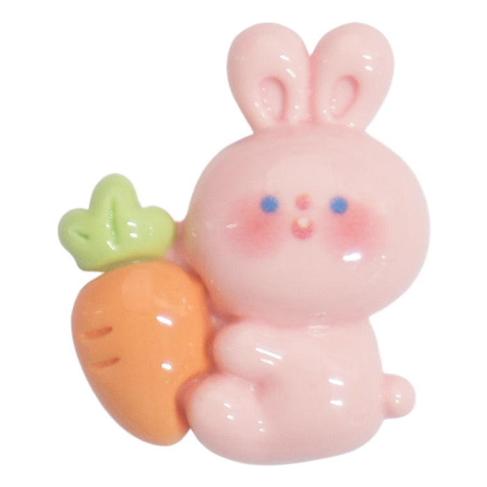 P-19 Carrot Rabbit Pink (2.2 X 2.7 Cm) WiLLBee CLIPON Charms