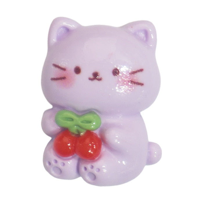 P-21 Cherry Cat Purple (1.9 X 2.5 Cm) WiLLBee CLIPON Charms