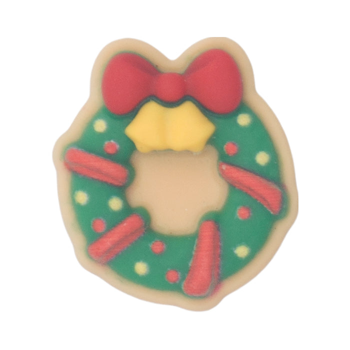 Q-56 Christmas Wreath Cookie (2.1 X 2.3 Cm) WiLLBee CLIPON Charms