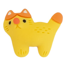 Load image into Gallery viewer, K-06 Cute Cat Yellow (2.3 X 1.9 Cm) WiLLBee CLIPON Charms
