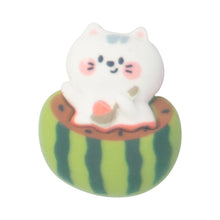 Load image into Gallery viewer, Q-31 Dessert Cat Watermelon (2 X 2.5 Cm) WiLLBee CLIPON Charms
