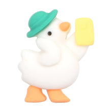 Load image into Gallery viewer, O-17 Duck With Hat (2 X 2.6 Cm) WiLLBee CLIPON Charms
