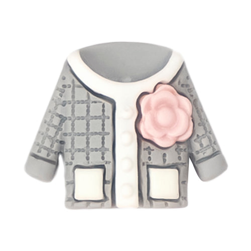 Y-07 Fashion Cardigan Gray (2.4 X 1.9 Cm) WiLLBee CLIPON Charms