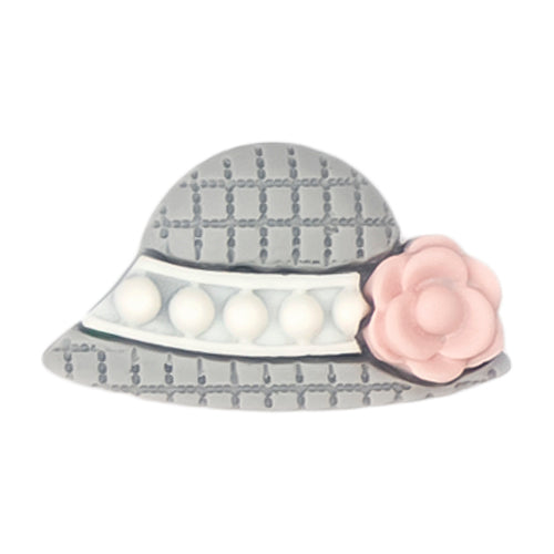 Y-11 Fashion Hat Gray (2.6 X 1.5 Cm) WiLLBee CLIPON Charms