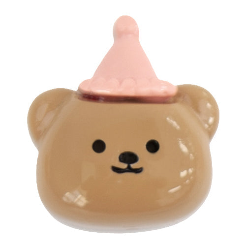 M-13 Glossy Face Bear Cone (2 X 2.4 Cm) WiLLBee CLIPON Charms