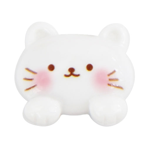 M-14 Glossy Face Cat (2.1 X 1.8 Cm) WiLLBee CLIPON Charms