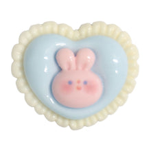 Load image into Gallery viewer, M-07 Heart Rabbit Brooch Blue (2.3 X 1.9 Cm) WiLLBee CLIPON Charms
