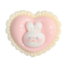 Load image into Gallery viewer, M-08 Heart Rabbit Brooch Pink (2.3 X 1.9 Cm) WiLLBee CLIPON Charms
