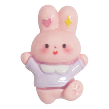 Load image into Gallery viewer, M-01 Heart Rabbit Jump Pink (2 X 2.9 Cm) WiLLBee CLIPON Charms
