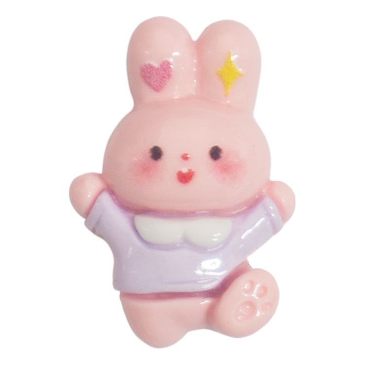 M-01 Heart Rabbit Jump Pink (2 X 2.9 Cm) WiLLBee CLIPON Charms