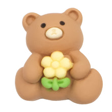 Load image into Gallery viewer, N-37 Holding Flowers Bear (2.2 X 2.5 Cm) WiLLBee CLIPON Charms
