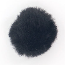 Load image into Gallery viewer, W-21 Long Hair Pompom Black (4.5 X 4.5 Cm) WiLLBee CLIPON Charms
