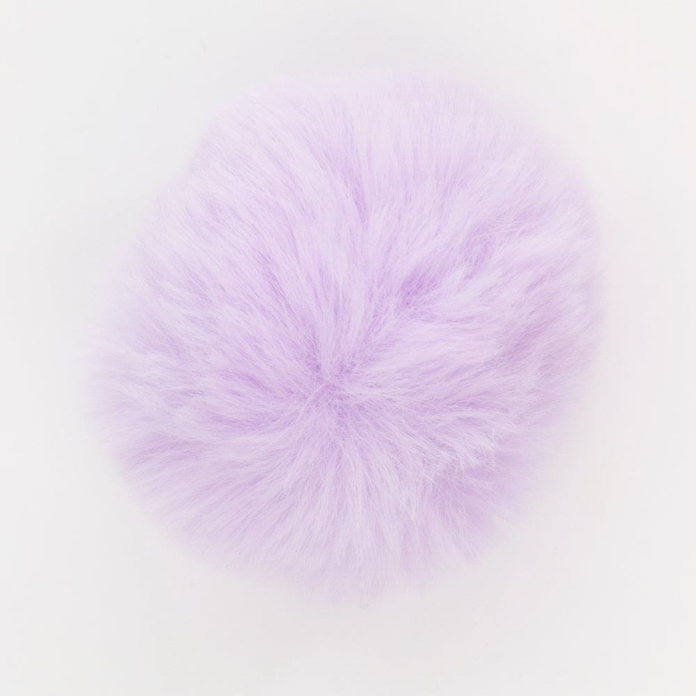 W-19 Long Hair Pompom Lavender (4.5 X 4.5 Cm) WiLLBee CLIPON Charms