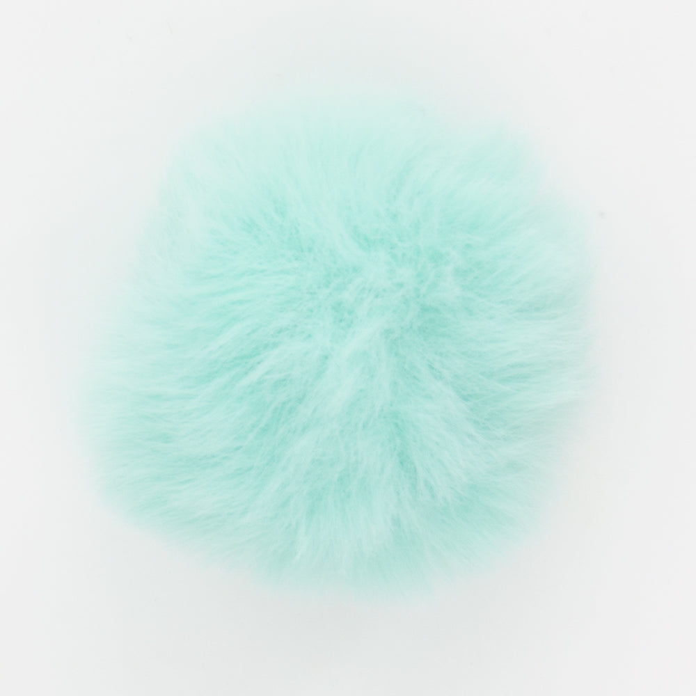 W-16 Long Hair Pompom Mint (4.5 X 4.5 Cm) WiLLBee CLIPON Charms