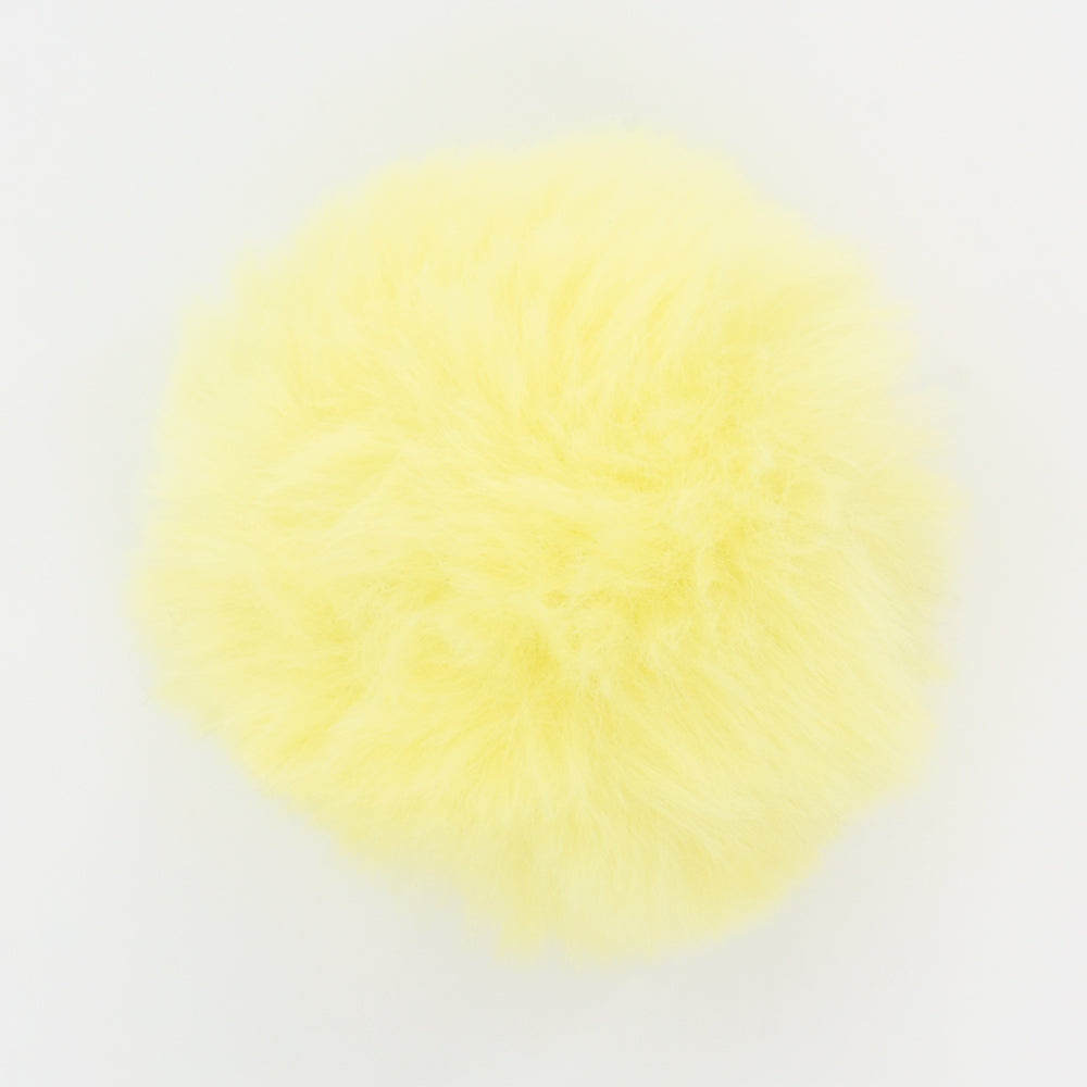 W-13 Long Hair Pompom Yellow (4.5 X 4.5 Cm) WiLLBee CLIPON Charms