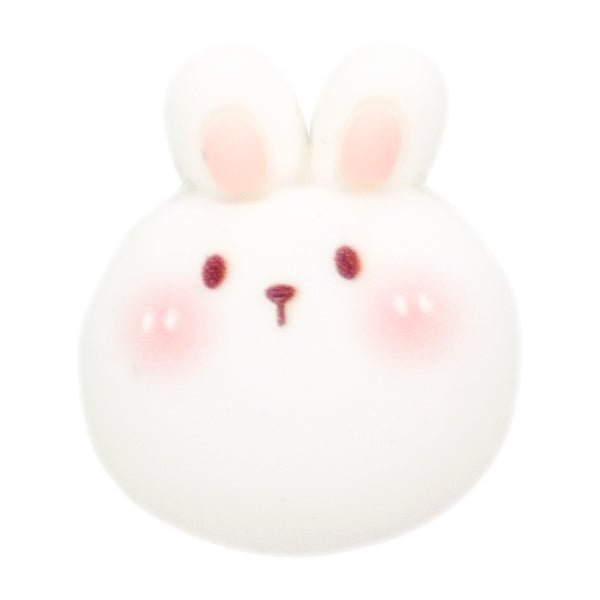 L-35 Macaron Face Rabbit White (2 X 2.3 Cm) WiLLBee CLIPON Charms