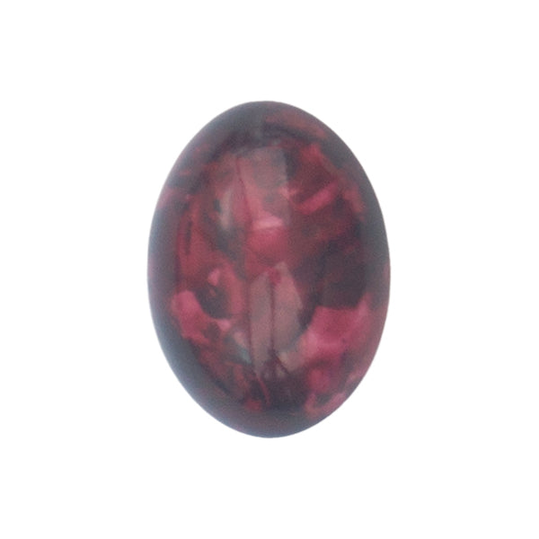 S-31 Marble Stone Oval Red (1.2 X 1.7 Cm) WiLLBee CLIPON Charms