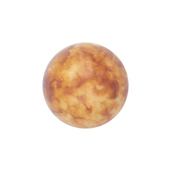 S-27 Marble Stone Round Brown (1.4 X 1.4 Cm) WiLLBee CLIPON Charms