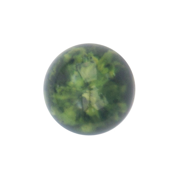 S-28 Marble Stone Round Green (1.4 X 1.4 Cm) WiLLBee CLIPON Charms