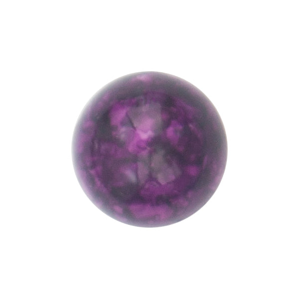 S-29 Marble Stone Round Purple (1.4 X 1.4 Cm) WiLLBee CLIPON Charms