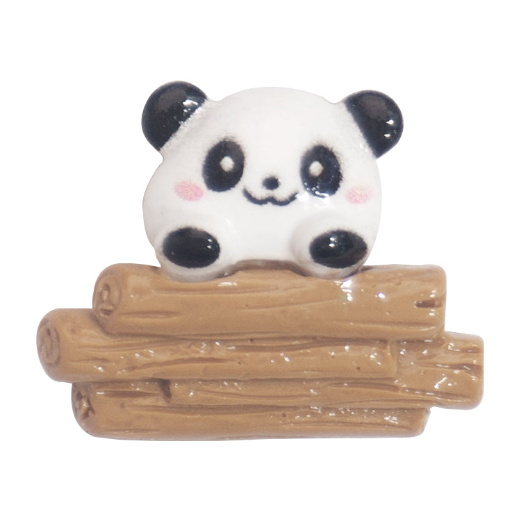 P-35 Panda Log (2.6 X 2.3 Cm) WiLLBee CLIPON Charms