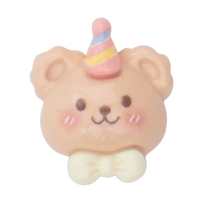 M-17 Party Face Bear (2.1 X 2.4 Cm) WiLLBee CLIPON Charms