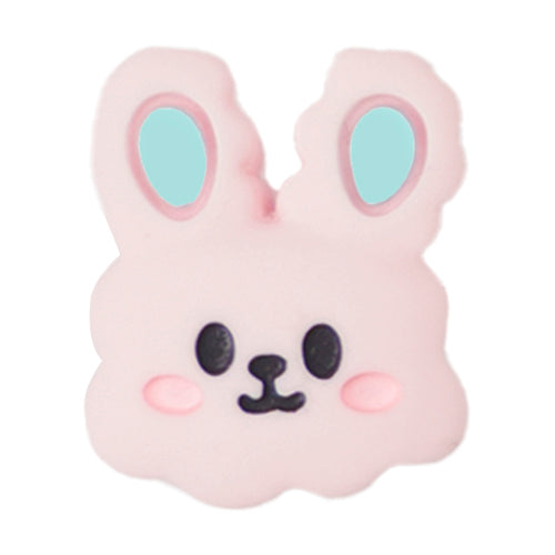 L-11 Pastel Face Rabbit Pink (1.9 X 2.4 Cm) WiLLBee CLIPON Charms