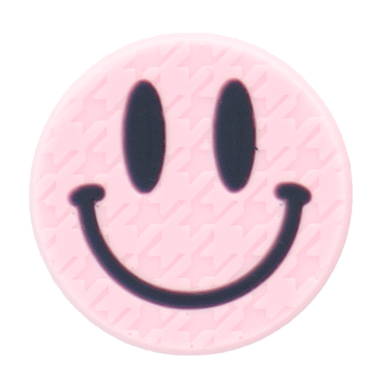 T-09 Pastel Smile Pattern Pink (2.9 X 2.9 Cm) WiLLBee CLIPON Charms