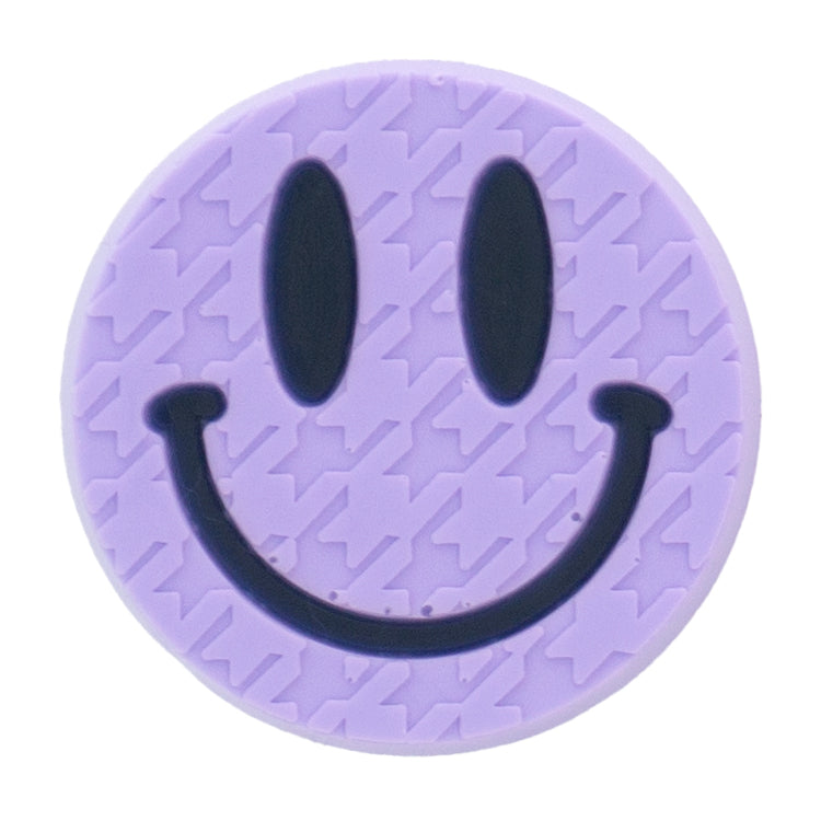 T-12 Pastel Smile Pattern Purple (2.9 X 2.9 Cm) WiLLBee CLIPON Charms