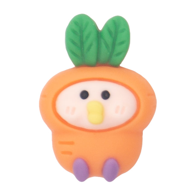 N-16 Plump Kids Carrot (1.8 X 2.5 Cm) WiLLBee CLIPON Charms