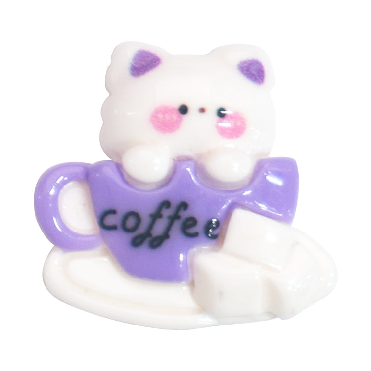 K-40 Purple Cat Cup (2.7 X 2.5 Cm) WiLLBee CLIPON Charms