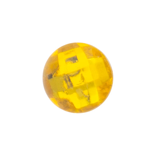 S-07 Round Crystal Yellow (1 X 1 Cm) WiLLBee CLIPON Charms