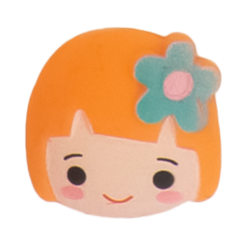 J-16 Short Hair Girl Orange (2.1 X 2 Cm) WiLLBee CLIPON Charms