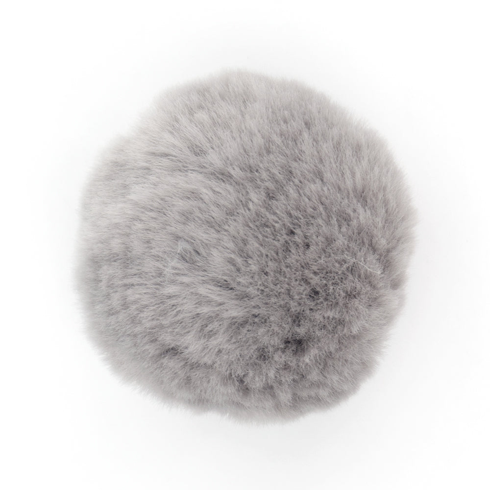 W-08 Short Hair Pompom Gray (4.5 X 4.5 Cm) WiLLBee CLIPON Charms