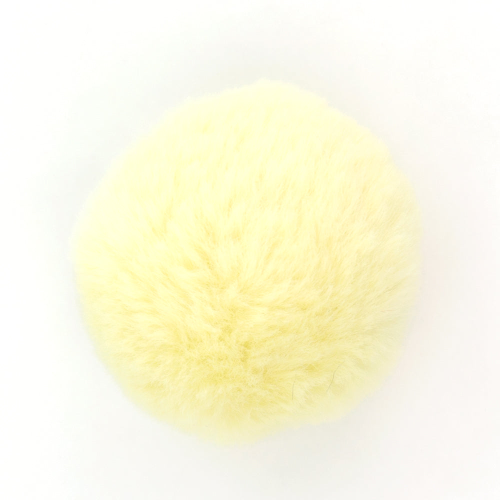 W-06 Short Hair Pompom Yellow (4.5 X 4.5 Cm) WiLLBee CLIPON Charms