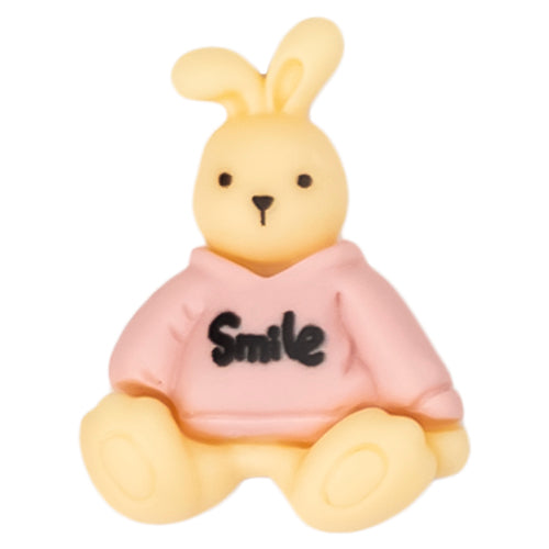 P-15 Smile Shirt Rabbit Pink (2.3 X 3 Cm) WiLLBee CLIPON Charms