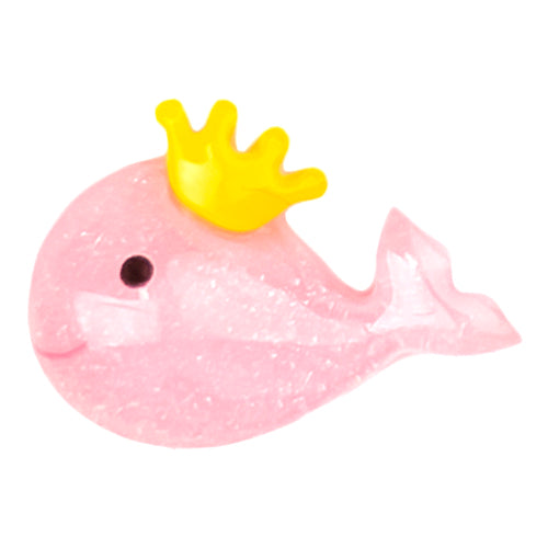 R-01 Sparkling Whale Baby Pink (2.4 X 1.8 Cm) WiLLBee CLIPON Charms