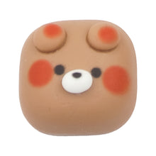 Load image into Gallery viewer, L-21 Square Face Bear Brown (1.7 X 1.7 Cm) WiLLBee CLIPON Charms
