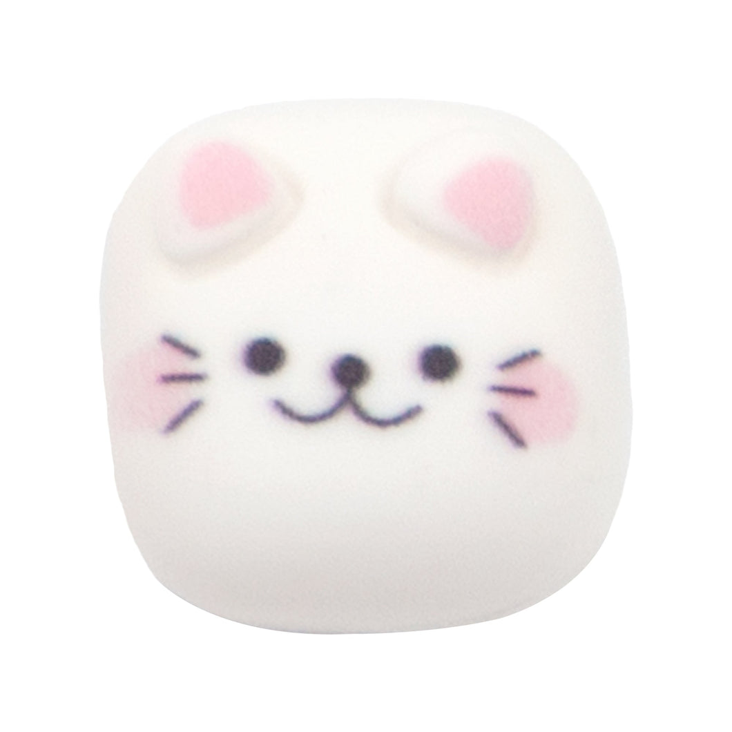 L-22 Square Face Cat White (1.7 X 1.7 Cm) WiLLBee CLIPON Charms