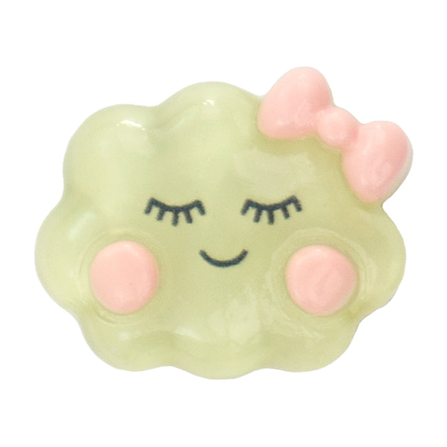 R-26 Transparent Cloud Green (2.4 X 2 Cm) WiLLBee CLIPON Charms